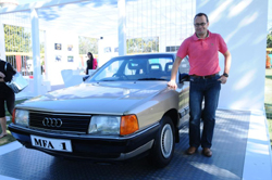 Audi India MD with Audi 100